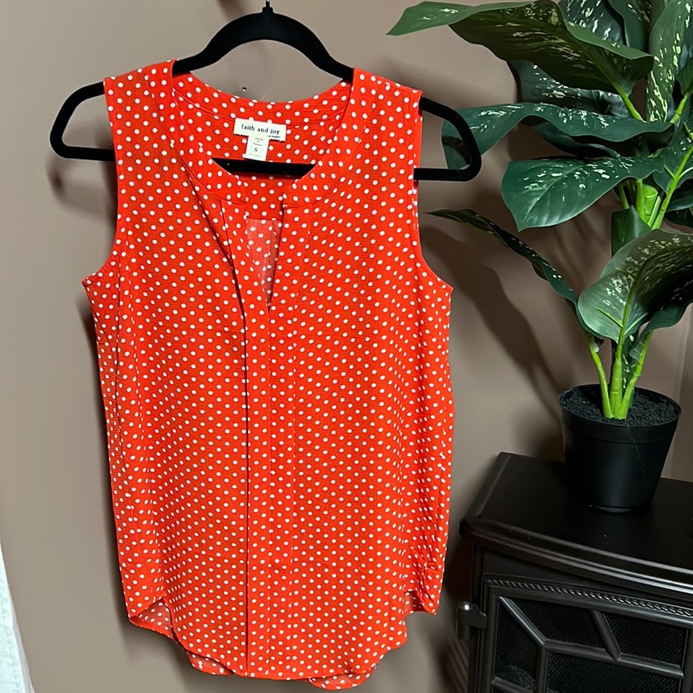 Faith and joy tank top